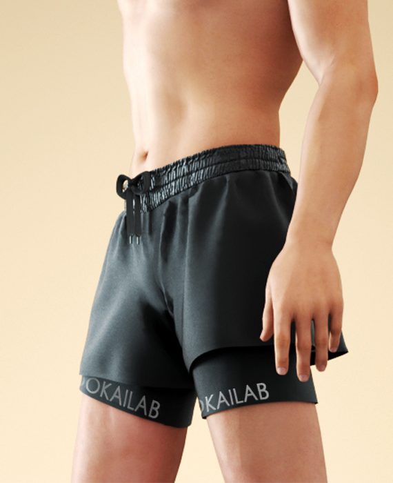 HIGH ELASTIC MEN’S SWIMMING TRUNKS